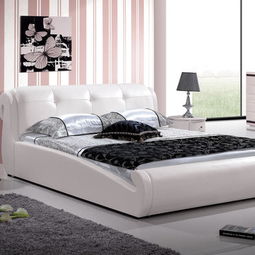 真皮床臥室家具榻榻米皮藝床中小戶型雙人軟體床工廠直銷一件代發 蒂斯頓家具