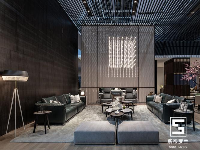 斯帝羅蘭家具 現(xiàn)代簡(jiǎn)約客廳的軟體皮質(zhì)沙發(fā)藝術(shù)